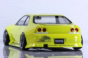 Pandora RC 1/10 Nissan Skyline ECR33/BN Sports Unpainted Body Shell image 53876