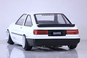 Pandora RC 1/10 Toyota AE86 Corolla Levin 3 Door Unpainted Body Shell image 53950