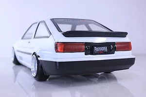 Pandora RC 1/10 Toyota AE86 Corolla Levin 3 Door Unpainted Body Shell image 53954
