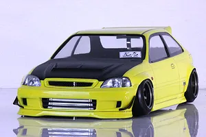 Pandora RC 1/10 Honda Civic EK9 TYPE-R Unpainted Body Shell image 54038