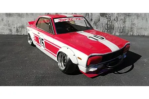 Pandora RC 1/10 Nissan Skyline HT 2000GT-R (KPGC10) Custom Unpainted Body Shell image 54184