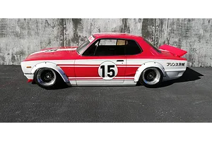 Pandora RC 1/10 Nissan Skyline HT 2000GT-R (KPGC10) Custom Unpainted Body Shell image 54186