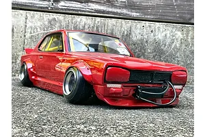 Pandora RC 1/10 Nissan Skyline HT 2000GT-R (KPGC10) Custom Unpainted Body Shell image 54194