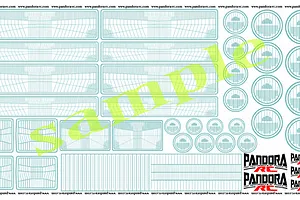 Pandora RC 1/10 3D Headlight Decal Sheet image 54287
