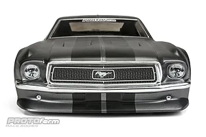 Protoform 1/10 1968 Ford Mustang Unpainted VTA Body Shell image 54428