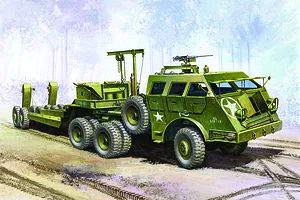 Academy 1/72 U.S. M26 Dragon Wagon Tank Transporter Scaled Plastic Model Kit image 54515