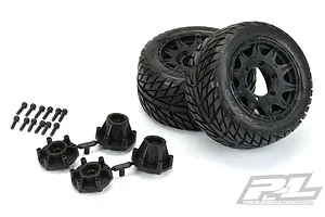 Pro-Line 2.8" Street Fighter LP Tyres on 10 Spoke Rims w/ Raid 6x30 Removable Hexes - Glued Wheels 2Pcs image 54569