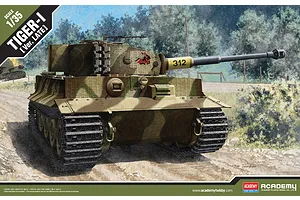 Academy 1/35 German Tiger-I (Ver. Late) Tank Scaled Plastic Model Kit image 54608