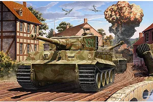 Academy 1/35 German Tiger-I (Ver. Mid) Tank Scaled Plastic Model Kit image 54610