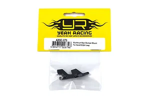 Yeah Racing Black Aluminium SCX24 Jeep Rear Bumper Mounts 2Pcs image 54631