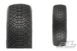 Pro-Line 2.2" MC (Clay) Electron 2WD Buggy Front Tyres 2Pcs w/ Closed Cell Foam Inserts image 54925