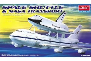 Academy 1/288 Space Shuttle & 747 Carrier Scaled Plastic Model Kit image 54994