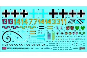 Academy 1/48 Messerschmitt Bf109G-6/G-2 "JG27" Scaled Plastic Model Kit image 55019