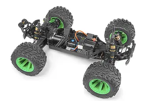 Maverick Quantum MT Flux RC Monster Truck Electric Brushless 4WD 1/10 Scale RTR - Silver/Green image 55101