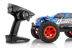 Maverick Quantum MT Flux RC Truggy Electric Brushless 4WD 1/10 Scale RTR with Upgraded Parts - Blue/Orange image 55110