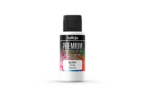 Vallejo White Polyurethane Premium Airbrush Colour Paint 60ml image 55158