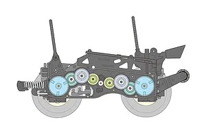 Tamiya GF-01CB Comical Avante RC Buggy Electric 4WD 1/10 Scale Kit image 55362