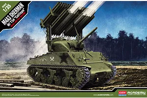 Academy 1/35 M4A3 Sherman w/ T34 "Calliope" Tank Scaled Plastic Model Kit image 55381