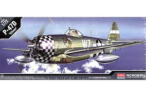 Academy 1/72 P-47D "Eileen" Thunderbolt Fighter Scaled Plastic Model Kit