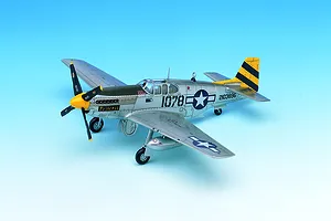 Academy 1/72 P-51C Mustang Fighter Scaled Plastic Model Kit image 55417