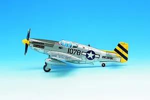 Academy 1/72 P-51C Mustang Fighter Scaled Plastic Model Kit image 55418