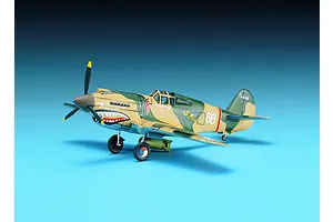 Academy 1/72 Curtiss P-40B Warhawk Fighter Scaled Plastic Model Kit image 55435