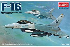 Academy 1/144 F-16 Fighting Falcon Fighter Scaled Plastic Model Kit image 55460