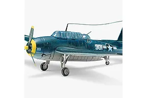 Academy 1/72 USN TBF-1 Avenger Torpedo Bomber Scaled Plastic Model Kit image 55467