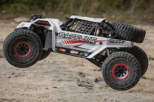 Losi Super Rock Rey V2 RC Rock Racer Electric Brushless 4WD 1/6 Scale RTR - White image 55576