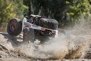 Losi Super Rock Rey V2 RC Rock Racer Electric Brushless 4WD 1/6 Scale RTR - White image 55579