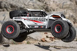 Losi Super Rock Rey V2 RC Rock Racer Electric Brushless 4WD 1/6 Scale RTR - White image 55580