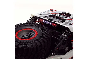 Losi Super Rock Rey V2 RC Rock Racer Electric Brushless 4WD 1/6 Scale RTR - White image 55581
