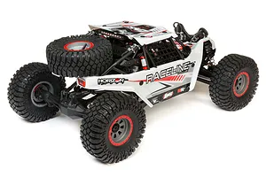 Losi Super Rock Rey V2 RC Rock Racer Electric Brushless 4WD 1/6 Scale RTR - White image 55589
