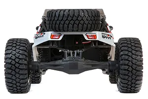 Losi Super Rock Rey V2 RC Rock Racer Electric Brushless 4WD 1/6 Scale RTR - White image 55592