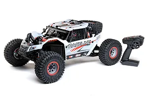 Losi Super Rock Rey V2 RC Rock Racer Electric Brushless 4WD 1/6 Scale RTR - White image 55595