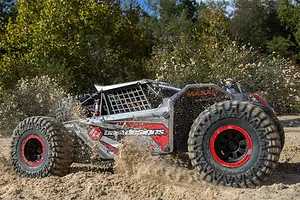 Losi Super Rock Rey V2 RC Rock Racer Electric Brushless 4WD 1/6 Scale RTR - Grey image 55598