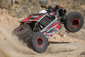Losi Super Rock Rey V2 RC Rock Racer Electric Brushless 4WD 1/6 Scale RTR - Grey image 55601