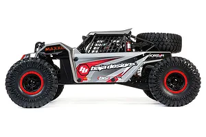Losi Super Rock Rey V2 RC Rock Racer Electric Brushless 4WD 1/6 Scale RTR - Grey image 55615