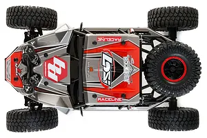 Losi Super Rock Rey V2 RC Rock Racer Electric Brushless 4WD 1/6 Scale RTR - Grey image 55618