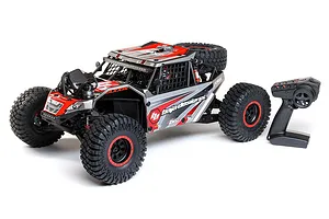Losi Super Rock Rey V2 RC Rock Racer Electric Brushless 4WD 1/6 Scale RTR - Grey image 55620