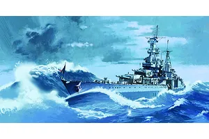 Academy 1/350 HMS Queen Elizabeth Class Warspite Battleship Scaled Plastic Model Kit image 55671