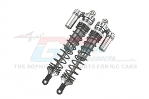 GPM Silver Aluminium 135mm Front Adjustable Piggyback Shocks 2Pcs image 55891