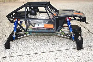 GPM Black Aluminium 100mm Adjustable Piggyback Shocks 2Pcs image 55923