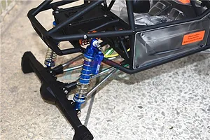 GPM Black Aluminium 100mm Adjustable Piggyback Shocks 2Pcs image 55925