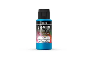 Vallejo Candy Racing Blue Transparent Polyurethane Premium Airbrush Colour 60ml image 56006