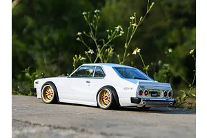 Killerbody 1/10 1977 Skyline Hardtop 2000 GT-ES Whte Painted Body Shell w/ Decals image 56083