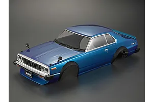 Killerbody 1/10 1977 Nissan Skyline Hardtop 2000 GT-ES Blue Painted Body Shell image 56099