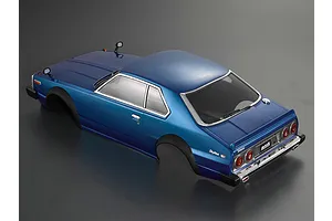 Killerbody 1/10 1977 Nissan Skyline Hardtop 2000 GT-ES Blue Painted Body Shell image 56106