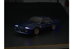 Killerbody 1/10 Nissan Skyline R31 Blue Painted Body Shell w/ Decals image 56131