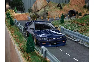 Killerbody 1/10 Nissan Skyline R31 Blue Painted Body Shell w/ Decals image 56133